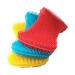 Silicone Sponge Dish Washing Kitchen Scrubber - Magic Food-Grade Dishes Multipurpose Better Sponges Non Stick Cleaning Smart Kitchen Gadgets Brush Accessories Red, Blue, Yellow