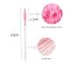 Fenshine 50-Piece Eyelash Brushes - Disposable Mascara Wands for Extensions & Makeup | Pink Rose - Buy Online on GoSupps.com