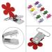 10 Pcs Mini Plum Shape Pacifier Suspender Clips - Durable Clip Holders with 25mm Ring Inner Diameter for Secure Baby Pacifier Attachment - Buy Online on GoSupps.com