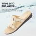MEGNYA Women's Arch Support Sandals for Plantar Fasciitis - Adjustable Straps, Khaki (Size 10 W) - Buy Online on GoSupps.com