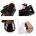 LACOFIA Baby Girls Anti-Slip First Walking Shoes - Infant Bowknot Mary Jane Princess Party Shoes - Size 3-6 Months - Black - Buy Online on GoSupps.com