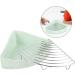 Happyyami Small Pet Ceramic Toilet Bunny Toilet Bunny Clean Equipment Bunny Pet Toilet Bunny Trainer Toilet -Fall Bunny Potty Hamster Toilet Bunny Cage Toilet Rabbit Toilet Pet Potty 24x18.5cm Light Green - Buy Online on GoSupps.com