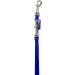 Biothane Dog Leash for Small & Large Dogs - Adjustable Lengths 2m to 5m - Durable 9mm Blue with Silver Hook - Buy Online on GoSupps.com