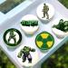 24 x Pre-Cut Hulk 2 Edible Stand up Wafer/Rice Paper Cupcake Cake Toppers Birthday Party Superhero Decorations - Buy Online on GoSupps.com