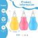6 Pcs Silicone Baby Nasal Aspirator Bulb - Safe Reusable Nose Sucker for Kids, Newborns, Infants - Colorful Baby Nose Aspirator for Ear Wax Removal - Buy Online on GoSupps.com