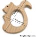 Wendysun 2pcs Cartoon Squirrel Shape Teether - Natural Beech Teething Toy for Babies - Buy Online on GoSupps.com