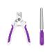 OneCut 4.7" Small Dog & Cat Nail Clipper Stainless Steel Cat Claw Trimmers for Rabbits Guinea Pigs Birds Puppies Kittens and Small Animals Pet Nail Clipper for Professional and Home Use (Purple)