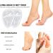 Premium Metatarsal Pads for Women - Silicone Ball of Foot Cushion Inserts | All-Day Pain Relief | Light Yellow & Transparent - Buy Online on GoSupps.com