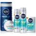 NIVEA MEN FRESH Gel (75 ml) Refreshing All-Purpose Moisturising Cream Ultralight Men's Moisturiser Gel Moisturiser for Men with 100% Natural Watermint - Buy Online on GoSupps.com