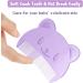 2 Pcs Baby Comb and Hair Brush Set for Cradle Cap - Purple - Buy Online on GoSupps.com