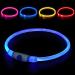 Shop Auauy LED Light Neck Band for Dogs & Cats - USB Charging Adjustable Waterproof Luminous | 3 Modes (Blue) Pet Security Collar - Buy Online on GoSupps.com