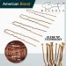 Super Grip U-Shaped Hair Pins - Brown - 400 Ct - Reusable Tin - Pack of 1 - Buy Online on GoSupps.com