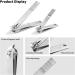 Tiomues Stainless Steel Nail Clippers Set for Thick or Tough Nails - Includes Nail File - Manicure Tools for Men/Women - Buy Online on GoSupps.com