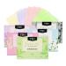Sjbautyo 5 packs of face brilliant paper with absorption for men & women 500 pieces facial oil blotting paper for an oil-free face