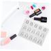 Minkissy Nail Polish Practice Pad Nail Art Supplies Nail Art Plates Nail Art Stickers Silicone Mat for Nails Tools Nail Stickers for Nail Art Nail Sticker Guide Washable Applique As Shown 2 - Buy Online on GoSupps.com