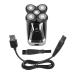 5 USB Rechargeable Razor Mens Razor USB Shaver Hair Trimmer Facial Trimmer Facial Shaver Mens Electric Shaver Men Shaver Razor Electric Ball Shavers for Men Man Set Charging Mode