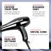 FHI HEAT Platform Nano Power Salon Pro 2000 Tourmaline Ceramic Hair Dryer with 3 Attachments - Black - Buy Online on GoSupps.com