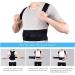 Posture Corrector for Spine & Back Support - Relief for Neck Shoulder & Back Pain | Medium Size Black - Buy Online on GoSupps.com