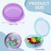 Wllhyf Small Pills Organizer Box - 6 Pieces Portable Mini Travel Medication Case - Transparent Round Vitamin Containers in Multiple Colors for Outdoor Trips - Buy Online on GoSupps.com