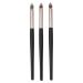 VOCOSTE 3pcs Makeup Brush Set Highlighter Brush Face Brightening Concealer Brush Eye Smudger Brush Wooden Handle Foundations Applicator Brush Makeup Tool
