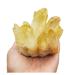 Natural Stones Crystal Cluster Minerals Green Geode Home Decoration Gemstone Specimen PEIQIYIN Reiki Crystal Stone (Color : Yellow Size : 400-500g) 400-500g Yellow