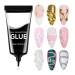 Qutalmi Nail gel 30 ml modeling glue for decoration with rhinestones nail modeling gel for women girls beauty salon wedding home long-lasting strengthening and