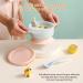 Kyraton Baby Bowls | Suction Bowls with Straw and Spoon | Unbreakable & Reusable | Light Blue | Slip Resistant & Durable - Buy Online on GoSupps.com