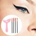 Silicone Mascara Stencil Stencil Template Silicone Applicator Shield Multi-Functional Makeup Aid Tool for Daily Use Dating Night Out Pink + Eyelash Brush - Buy Online on GoSupps.com