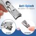 Senior-Friendly Wide Open Toenail Clippers for Thick Nails - Heavy Duty Clippers with Nail File and Catcher - Silver Finish - Buy Online on GoSupps.com