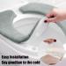 CIWEI Thick Toilet Seat Cover Pads - 3 Pairs Soft Non-Slip Plush Toilet Seat Cushion with 24 Pieces of Magic Tape Washable and Reusable Bathroom Comfortable Padded Keep Warm(Grey) 3pairs-thick-grey - Buy Online on GoSupps.com