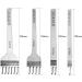 Aiskaer White Steel 4mm Diamond Lacing Stitching Chisel Set - Leather Craft Kit - Buy Online on GoSupps.com