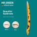 MR.GREEN Curve Handle Eyebrows Tweezers - Professional Stainless Steel Beauty Clip for Fine Hair Removal in Light Yellow - Buy Online on GoSupps.com