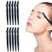 10pcs Eyebrow Razor Eyebrow Blades Face Hair Removal Scraper Shaver Makeup Beauty Tools Black