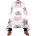 Waterproof Barber Cape -Koala Bear Pattern Cheetah Haircut Bib for Men Unisex Hair Cutting Cape(8rp1a)