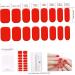 Gel Nail Stickers Semi Cured Gel Nails Self Adhesive Nail Stickers Full Wraps Nail Polish Strips Stick On Gel Nails Art Bright Red - Buy Online on GoSupps.com