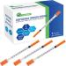 LabAider Disposable Insulin Syringe 1ml Syringes with 30Ga 5/16in Needle Individually Wrapped 100 Count