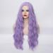 WGPFWIG Women's Pastel Purple Wig 27 Inches Long Curly Wavy Hair Synthetic Wig - Perfect for Cosplay, Parties & Halloween - Includes Wig Cap (Pastel Purple) - Buy Online on GoSupps.com