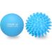 Resulting Lacrosse & Hedgehog Ball Massage Set for Plantar Fasciitis | Deep Tissue Foot & Trigger Point Relief - Blue - Buy Online on GoSupps.com