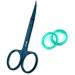 Nail Scissors Toenail Scissors Mustache Face Nose Ears Hair Care Beauty Cuticle Scissors Manicure Pedicure Sharp Curved Blades Professional Scissors for Men Women 3.7