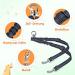 Slowton Double Dog Leash for 2 Dogs | Adjustable 360 Rotatable & Reflective | Durable Linen | Ideal for Medium & Large Dogs (9kg+) - Blue - Buy Online on GoSupps.com