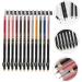 LALAFINA 12pcs Lip Liner Eyeliner Black Eyebrow Pencil Lip Line Pencil Long Lasting Eyebrow Pencil Filler - Buy Online on GoSupps.com