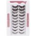 Yueshop Magnetic Eyeliner and Lashes Kit Upgraded Waterproof Magnetic Eyeliner Reusable 3D False Eyelashes 10 Styles Soft Eyelashes with Professional Tweezers Long Lasting & Natural Look - Buy Online on GoSupps.com