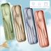 4 Sets Wheat Straw Portable Reusable Cutlery | Eco-Friendly Tableware for Travel, Picnic, Camping | Includes Spoon, Knife, Fork | Adult & Daily Use | 4 Colors - Buy Online on GoSupps.com