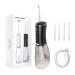 SARMOCARE Water Flosser Cordlss Water Flossers for Teeth 350ML 4 Modes 4 Tips IPX7 Waterproof Rechargeable Oral Irrigator for Home Travel Black