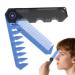 Foldable Folding 2 in 1 Pocket Beard Oilkop Barber Styling Tool Clipper for Hair Beards Mustaches Daily Care Blue
