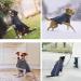 Slowton Navy Blue Winter Coat for Dogs | Warm Polar Fleece Jacket with Turtleneck & Waterproof Design | Adjustable & Windproof Vest for Small Pets - Buy Online on GoSupps.com