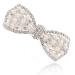 KINFENE Crystal Sparkling Bowknot Hair Pins Rhinestone Pearl Hair Clip Hairpin