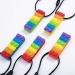 Gmuret Baby Teether Necklace - Silicone Teething Toys for Autism | 5 Pack Rainbow Pendant - Buy Online on GoSupps.com