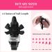 AIRSEE Adjustable Nail Clipper for Acrylic Nails with Sizer and Catcher - Nail Tip Cutter with Length Measurement Dial for Salon or Home Manicure - Black - Buy Online on GoSupps.com