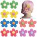 Ahoney 12Pcs Flowers Hair Clips for Women Girls  Snap Clips Flower Hair Barrettes Alligator Clips Flower Hair Pins Cute Hair Accessories for Girls Kids (Multi-color Style)